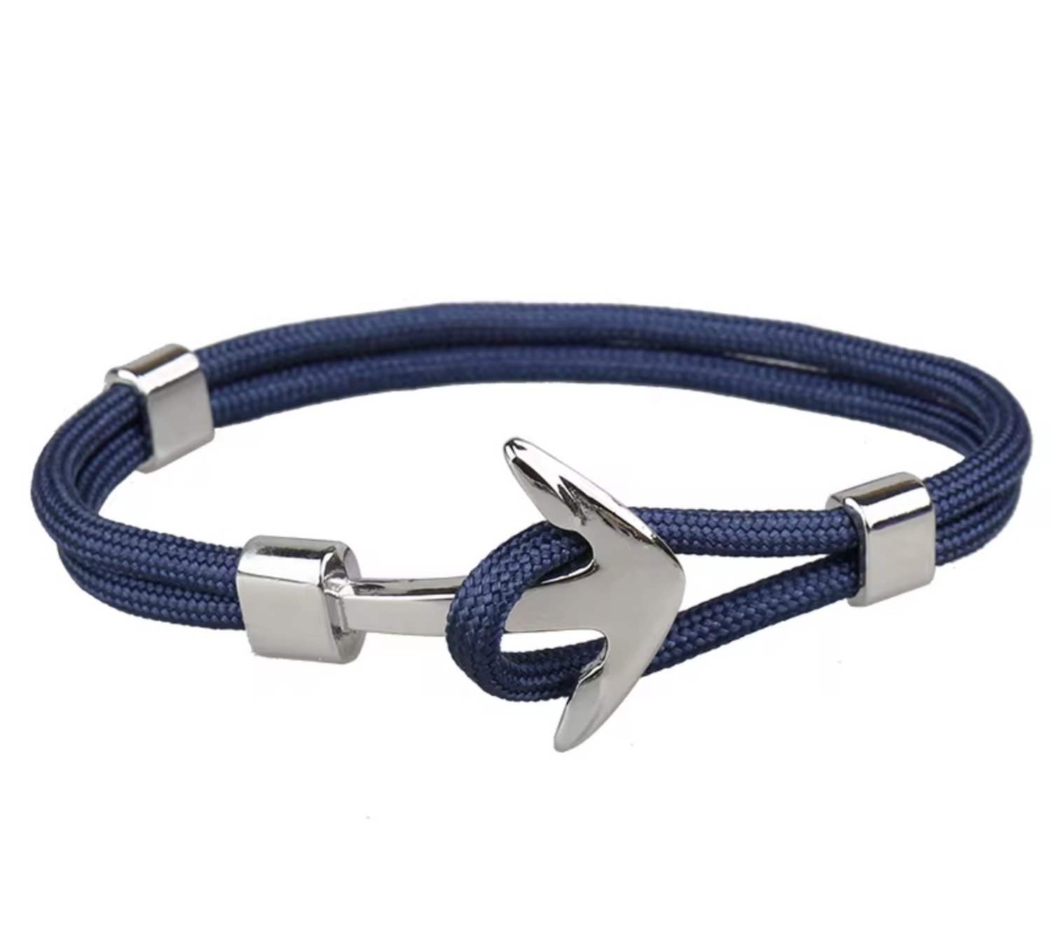 Rope Chain Anker Armband | Navy | 21 CM