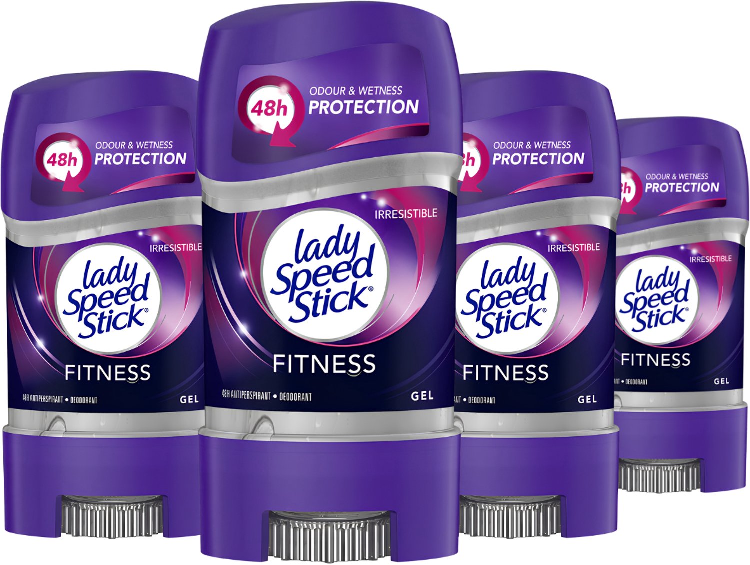 Lady Speed Stick Fitness Deodorant Vrouw - Anti Transpirant Gel Deodorant Stick - 4 x 65g