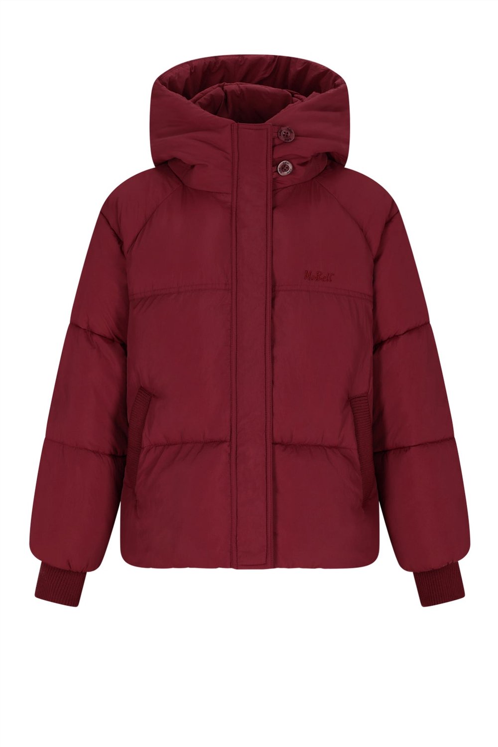 NoBell' - Badeau Roomy Hooded Winterjacket - Dark Bordeaux - Maat 122-128