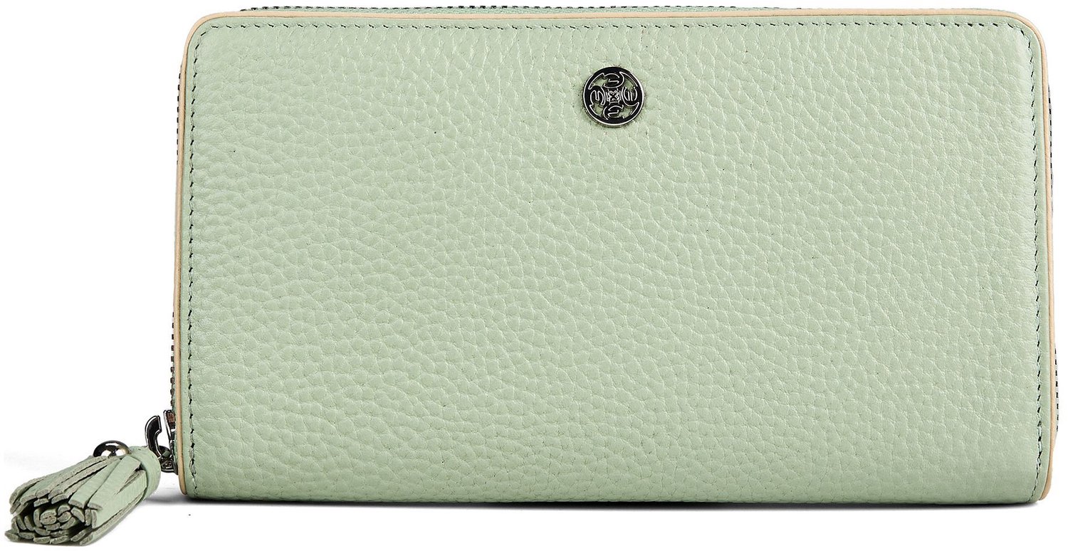 Esquire portemonnee Virginia Zip Around Wallet Mint mintgroen