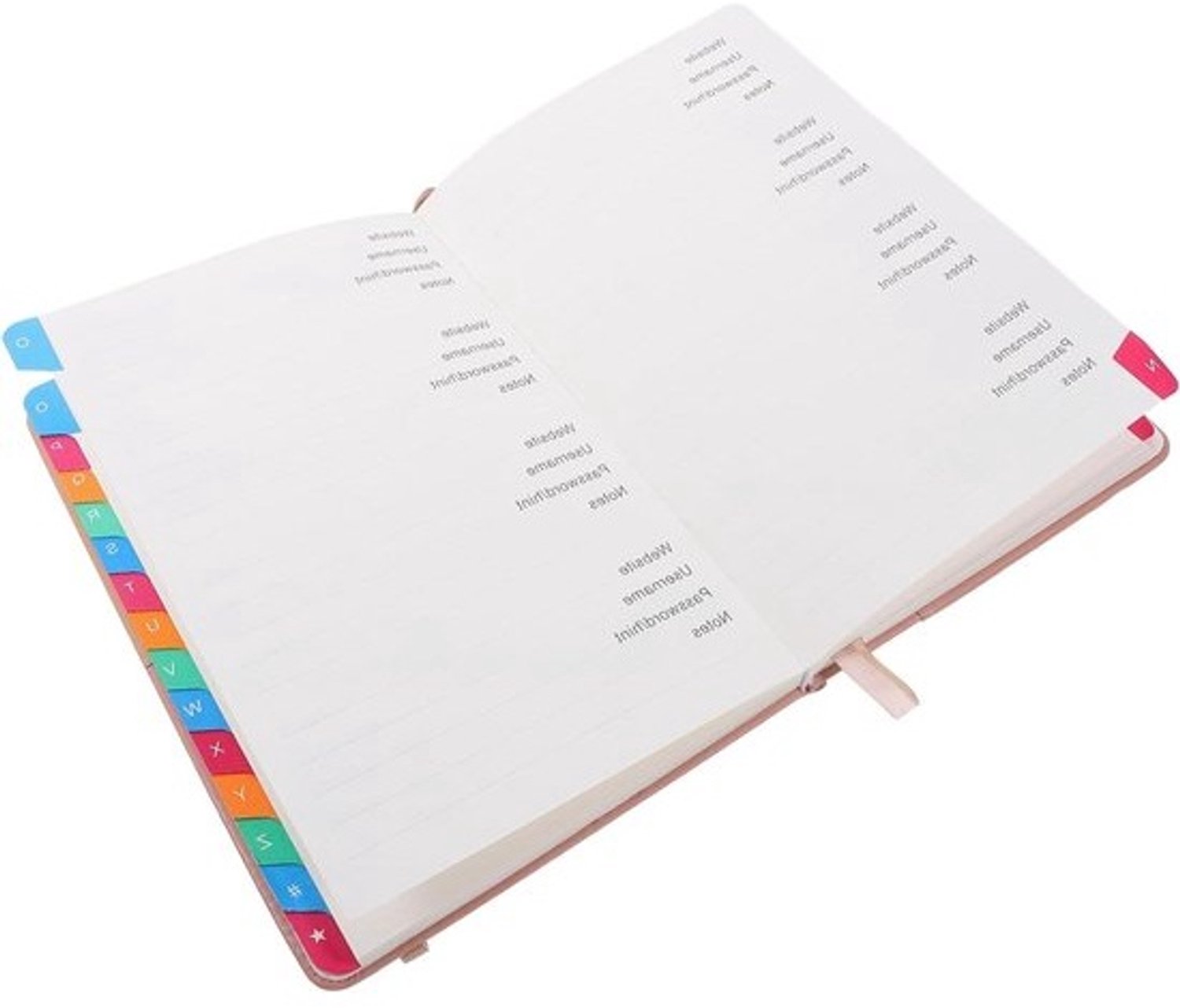 Adresboek - Organizer voor telefoonnummers en adressen - Voor thuisadministratie - Licht en ruimtebesparend - A5-formaat - Meerdere kleuren