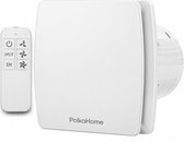 PolkaHome® Badkamerventilator Ø150mm – Lucht Afvoer & Toevoer – Afstandsbediening – 3 Snelheden Afzuiging badkamer