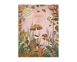 Pimpelmees Magical Forest A5 Agenda 2027 Badger Warm Red