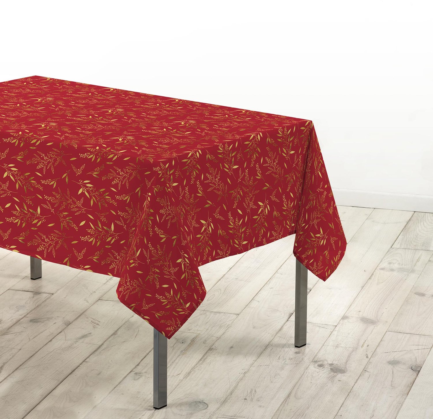Douceur d'intérieur - Tafelkleed met gouden patroon, 140 x 240 cm, NAELLE