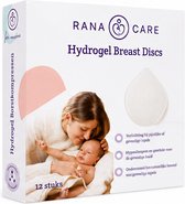 Rana Care® Hydrogel Pads – Verlichting bij pijnlijke of gevoelige tepels tijdens borstvoeding – Hydrogel borstkompressen - Verkoelend effect – 12 stuks