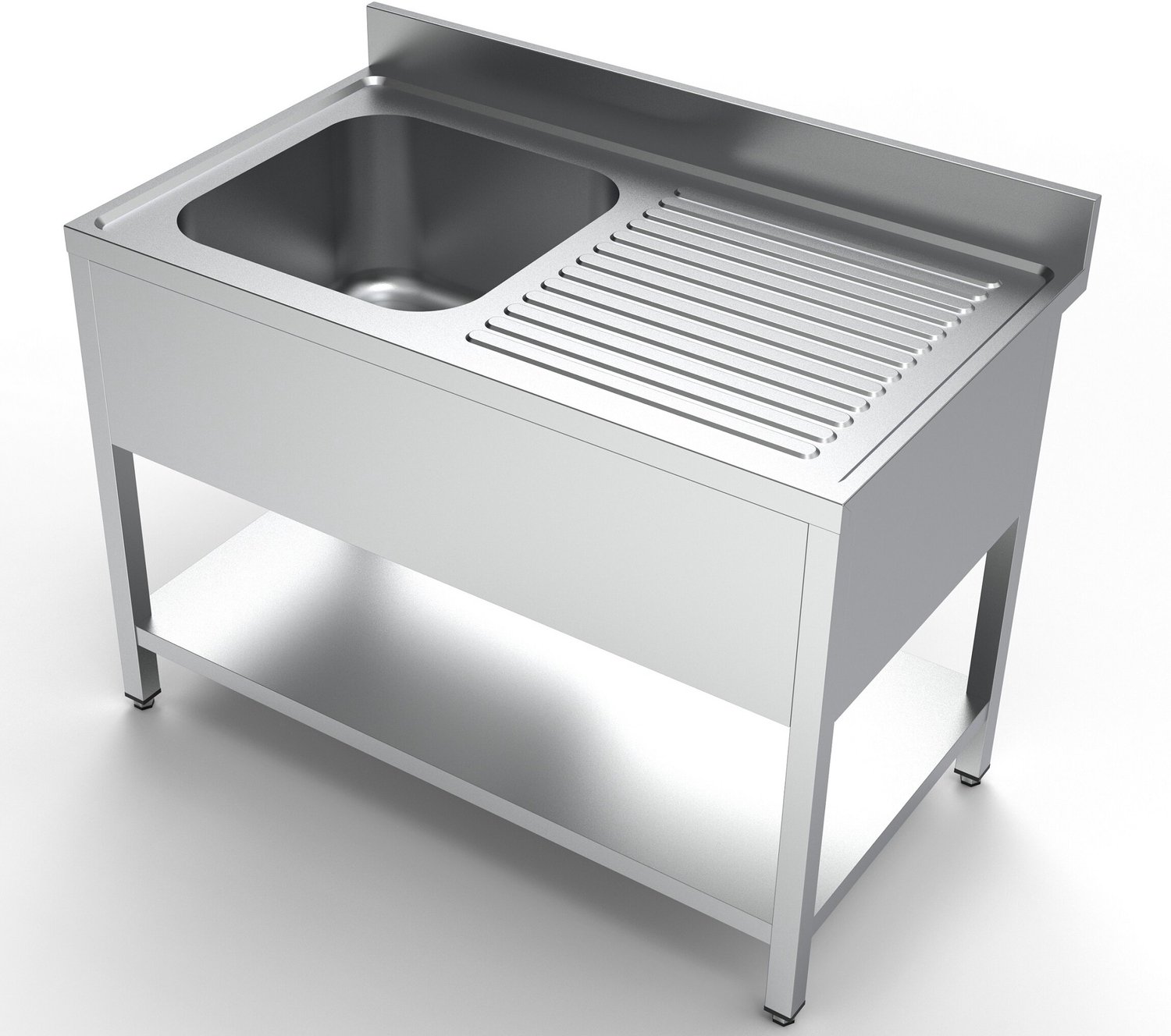 700 Spoeltafel Bodemschap 1 Links 1200, CombiSteel 7333.0830 - Horeca & Professioneel - Horeca & Professioneel