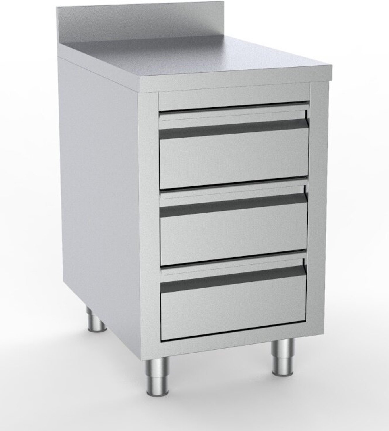700 Werktafel met 3 Laden Rand 500, combisteel 7333.0282 - Horeca & Professioneel
