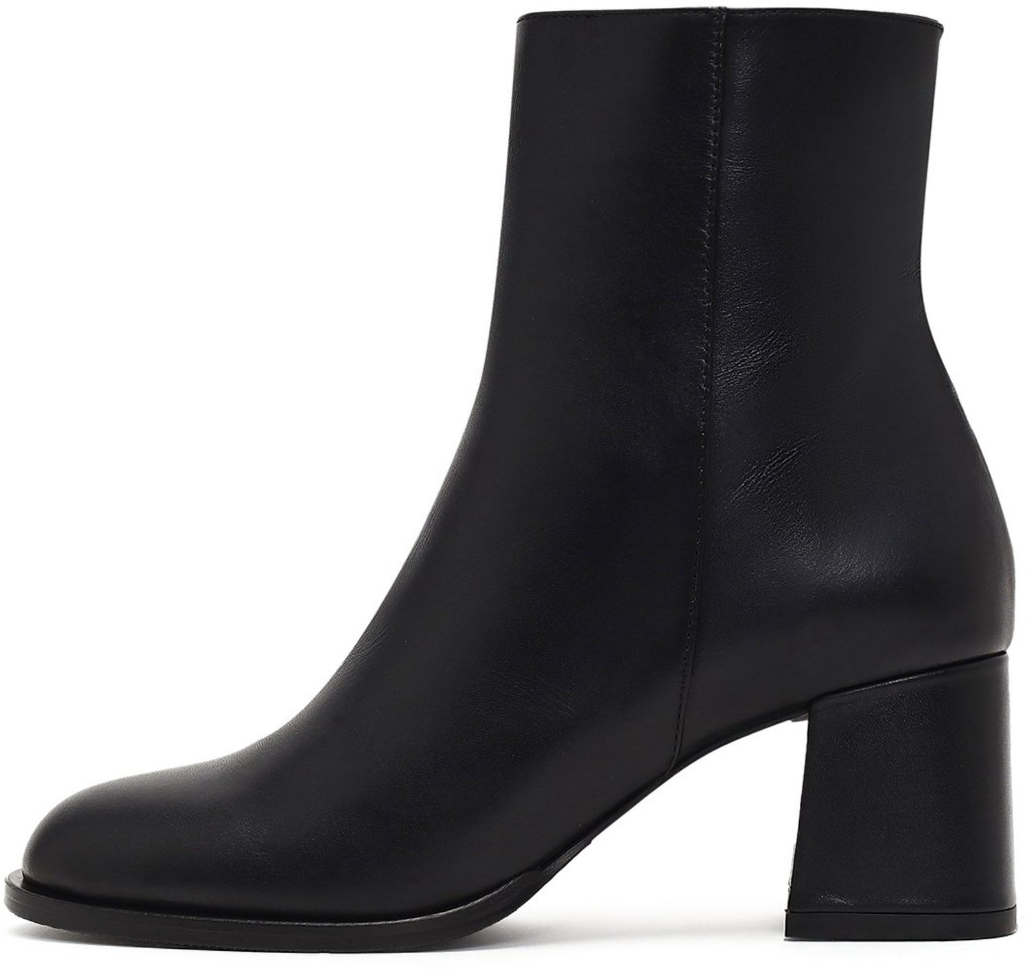DERIMOD Heeled Ankle Boots Leather Heeled Ankle Boots