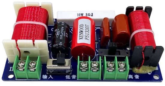 250W Speaker Crossover 2500Hz-3000Hz Verstelbare 2-weg Hoge en Lage Frequentie voor HI-FI Boekenplank, Centre en Surround Luidsprekers — afbeelding 4