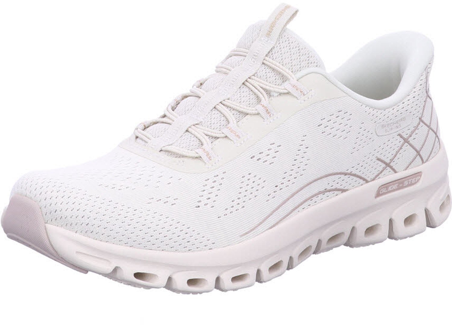 Skechers dames veterschoenen wit maat 42