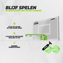 VirtuFit basketbalring met glow-in-the-dark rand, twee ballen, pomp en dubbel veersysteem.
