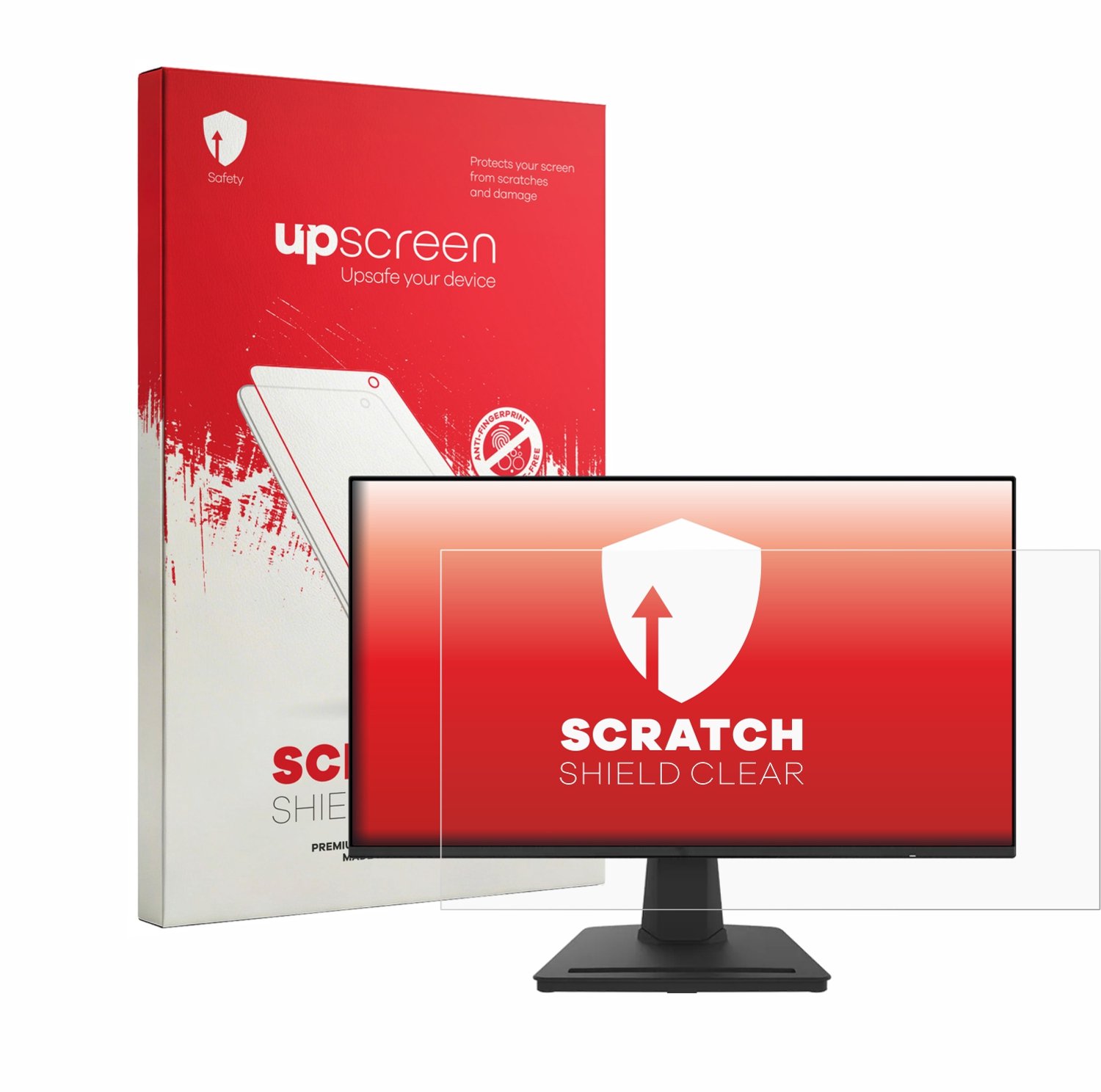 upscreen - Screenprotector voor MSI PRO MP252 - Folie Beschermfolie transparant