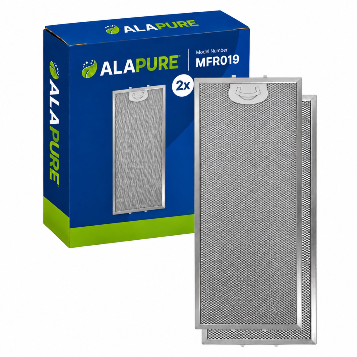 2x Metaalfilter voor Pelgrim 401468 / 89001193 468x183x7mm