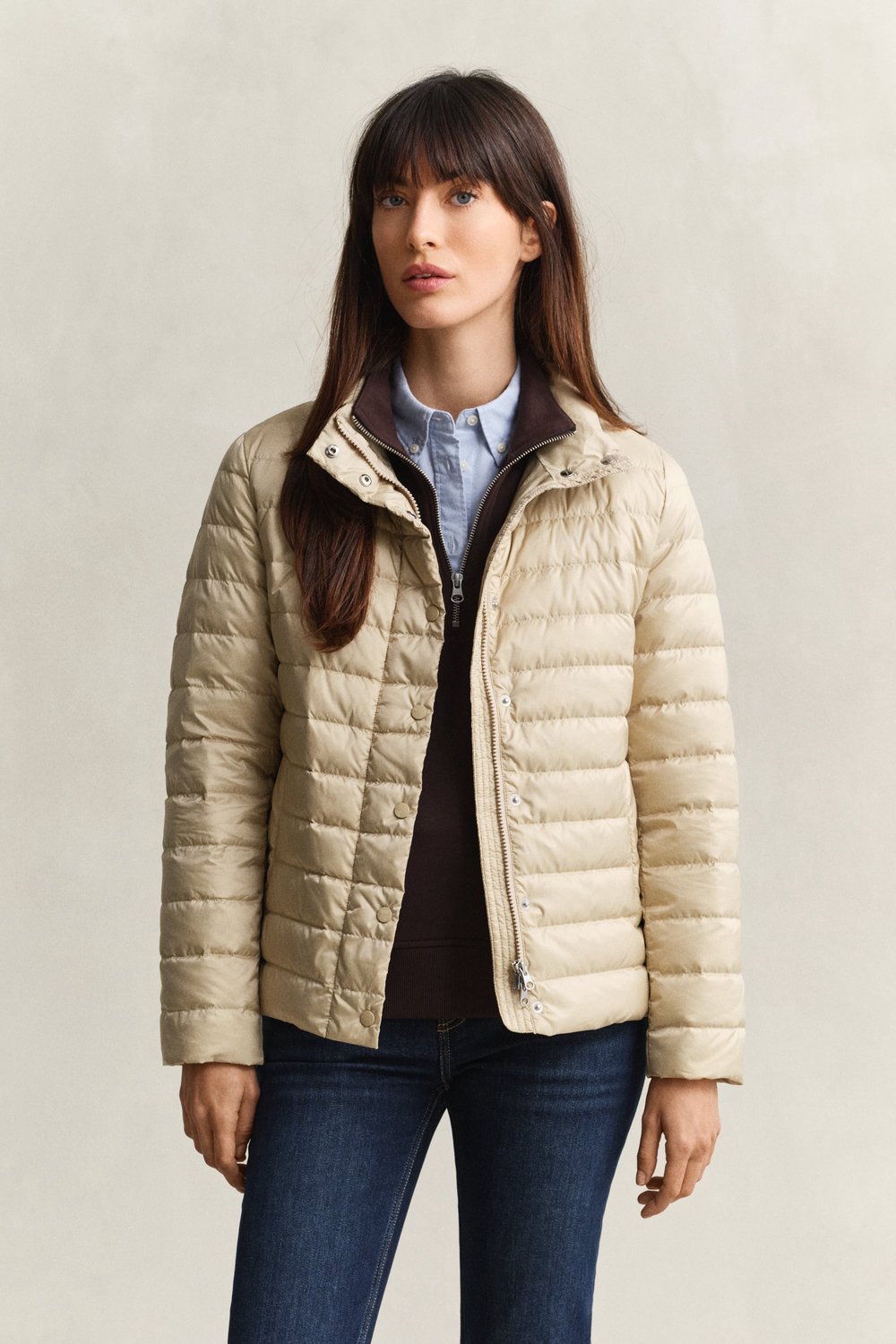 Gant 4700481 Gewatteerde Jas Beige XS Vrouw