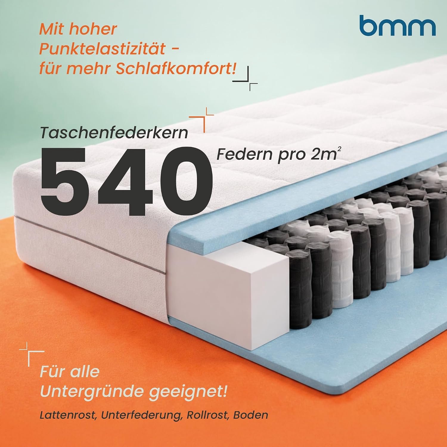 Novihome OrthoBalance Plus Pocketveringmatras 160 x 200 cm H4 – 25 cm – 7-Zones – Extra Stevig