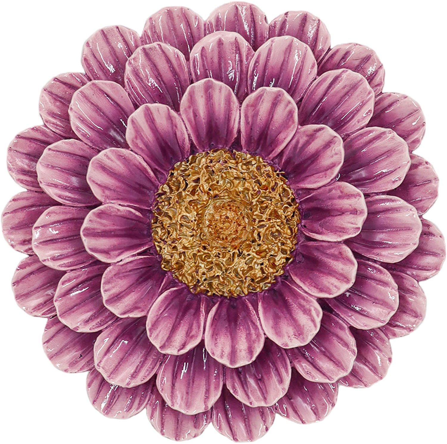 Wanddecoratie bloem paars