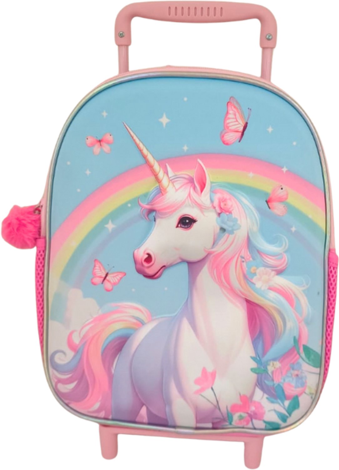 UNICORN Eenhoorn Regenboog Trolley Rugzak Rugtas School Vakantie Logeren 2-5 Jaar