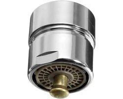 Kraan beluchter 24mm mannelijke - chroom - Start-Stop - waterbesparing 48% - Vemera