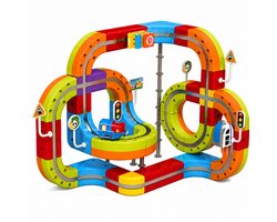MAGL Magnetische Treinbaan 135-delig | Elektrische Trein | Bouwspeelgoed | Uitbreidbaar