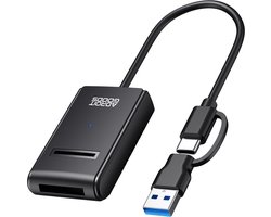 AdroitGoods M.2 SSD Reader NVMe en SATA – USB-C en USB-A Adapter 10 Gbps – Externe SSD Lezer voor M Key en B+M Key 2230-22110