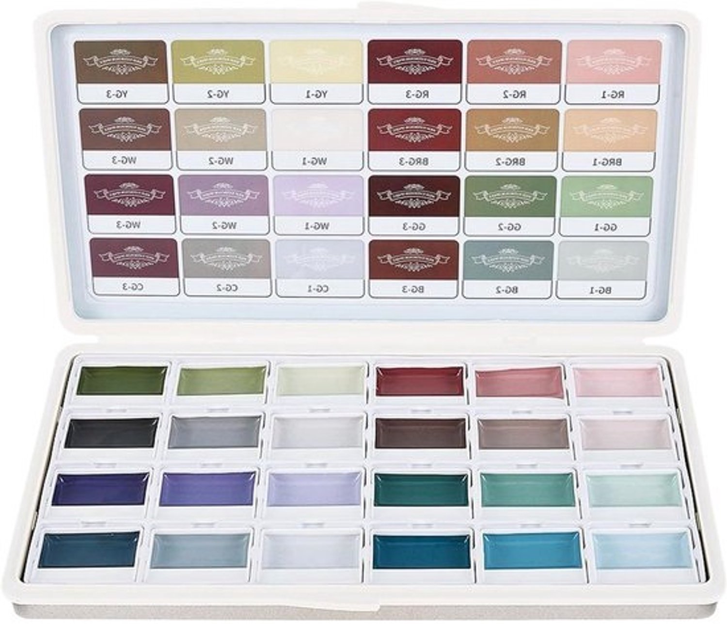 Aquarelverfset - Pastelkleuren - Artistiek schilderen - Wateroplosbaar pigment - 24 kleuren - Veelkleurig