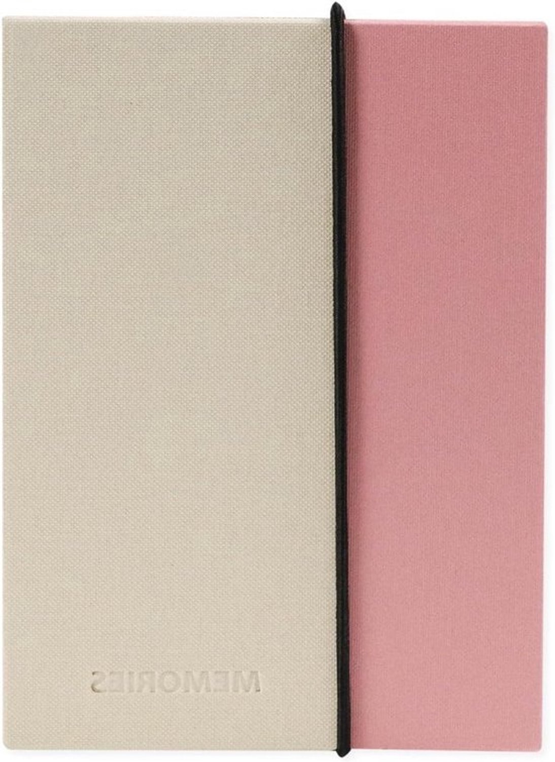 Leporelloalbum - Accordeonplakboek - Foto's bewaren - Elastieksluiting - 17x12x2 cm - Roze Ecru