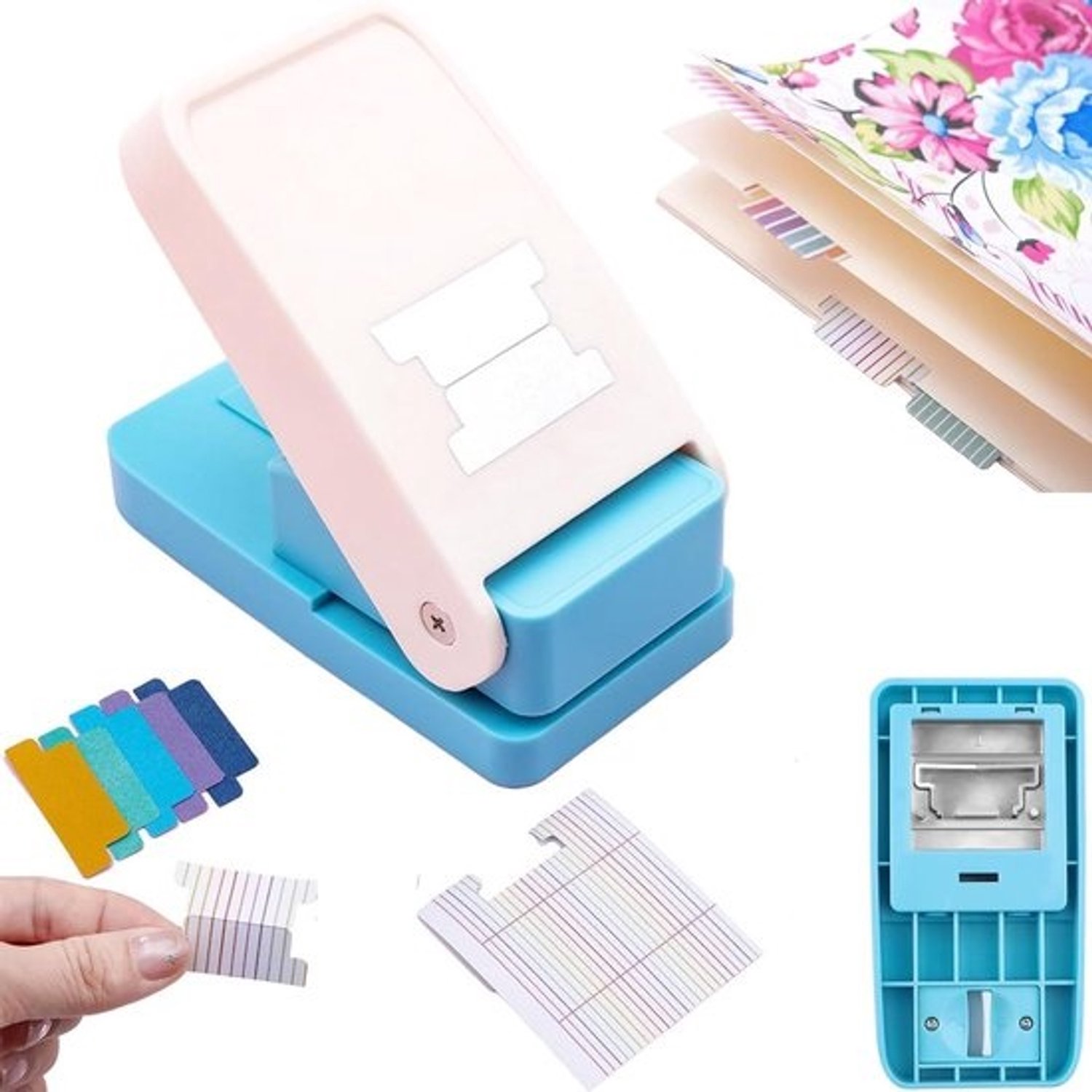 Tabperforator - Label Maker - Papier Organiseren - Maakt Enkele Dubbele Tabs - 39 x 15 cm - Zwart