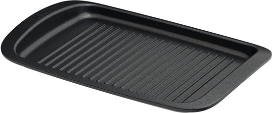 LEO Grillplaat antikleef Graphite 42x27,50cm - Zwart - PFAS-vrij