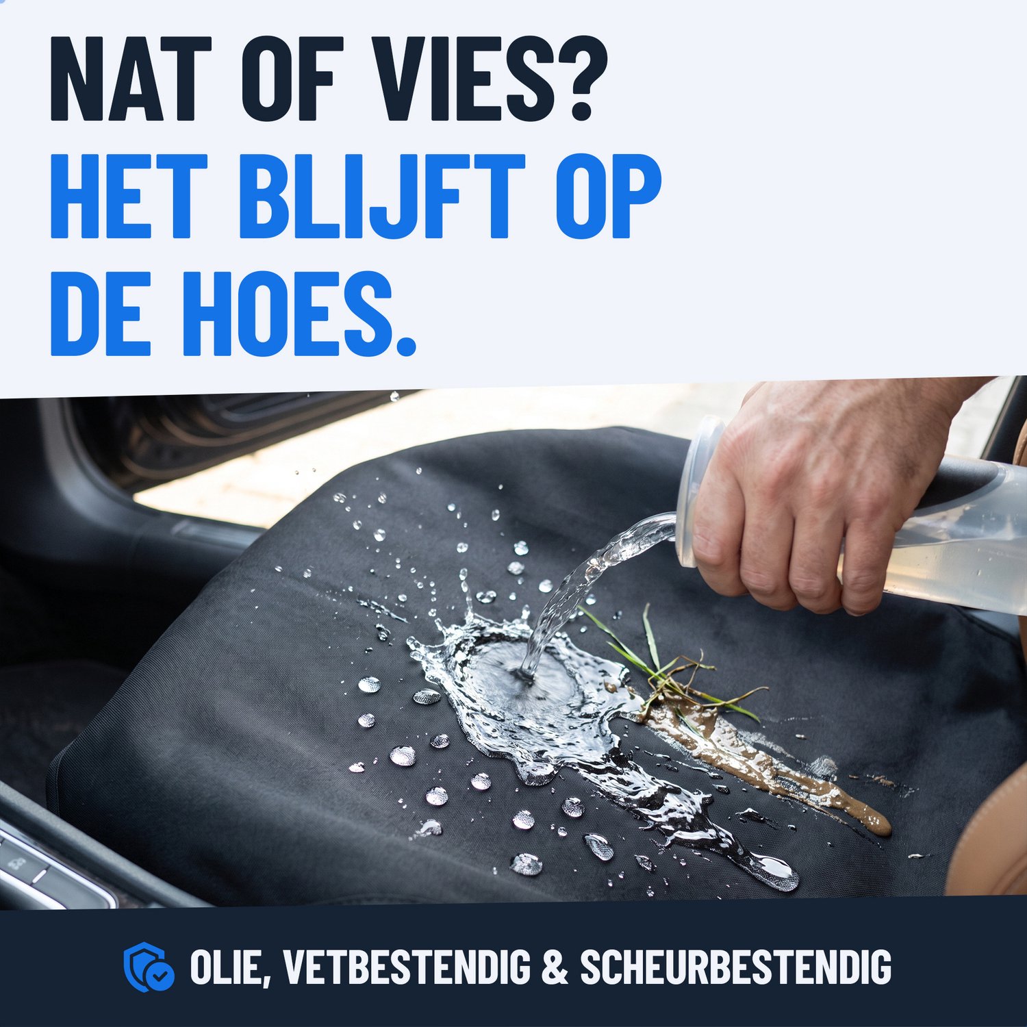 NOVOB® Autostoelhoes - Universeel - Monteurshoes - Beschermhoes - Autostoel Hoes - Machinewasbaar - Met Verstelbare Gespen | Zwart – foto 3