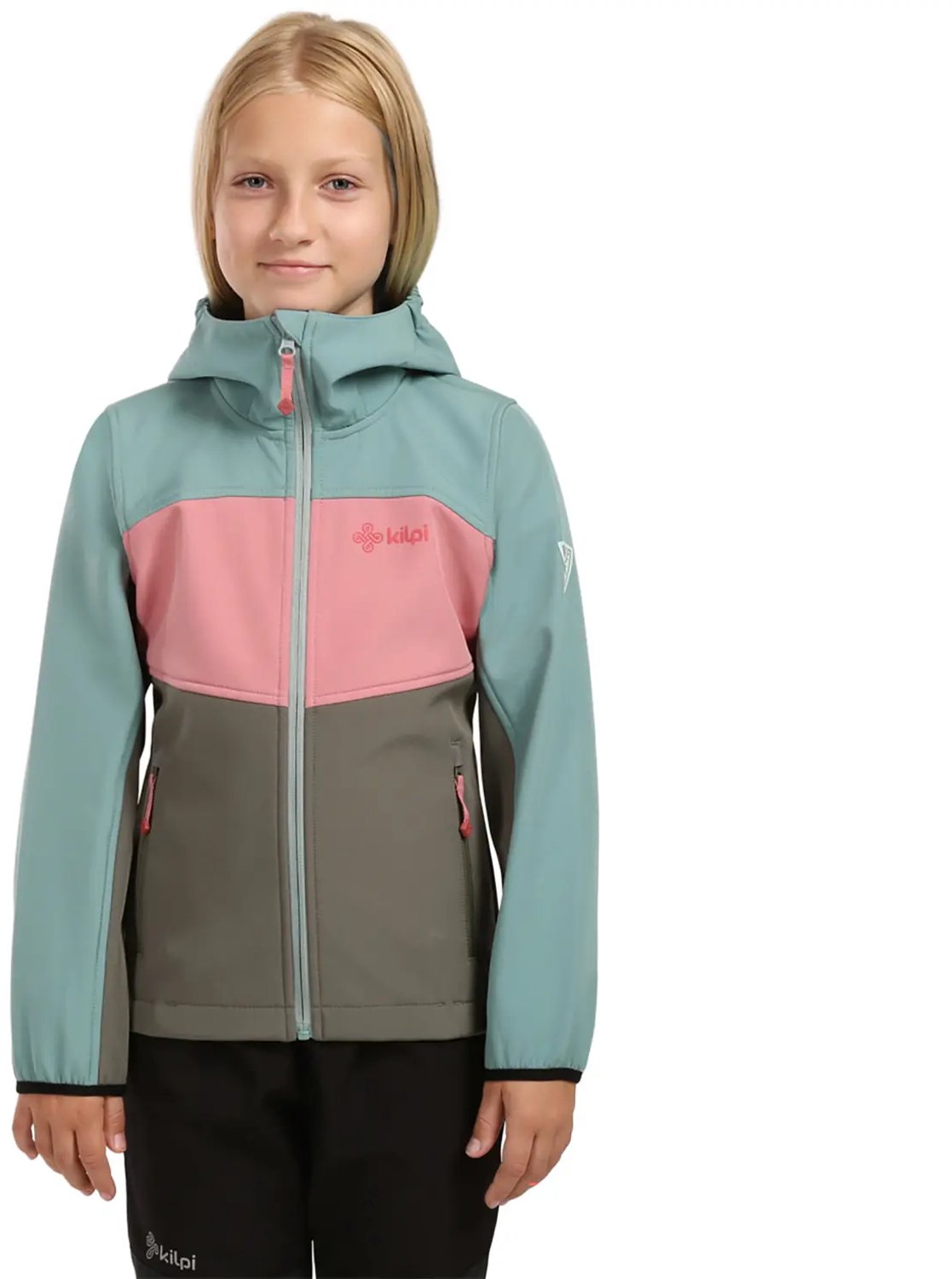 Wandeljack met kap voor meisjes Kilpi Ravia Munt