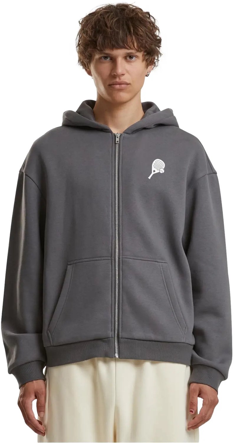 Hooded sweatshirt met rits Mister Tee Padel Society Pro Player Padel Club Magnet