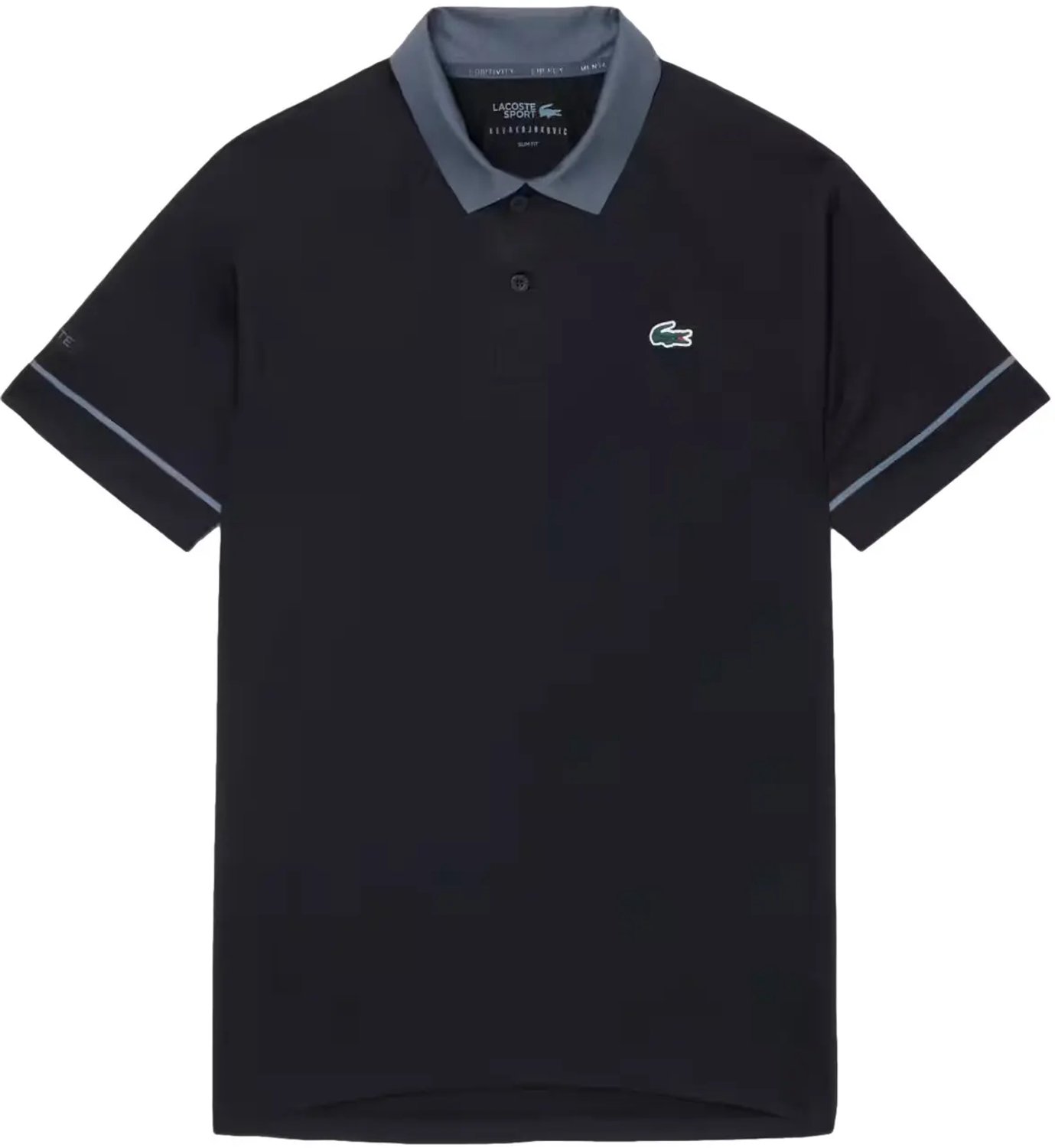 Lacoste Novak Djokovic On Court Korte Mouw Poloshirt M Man Zwart