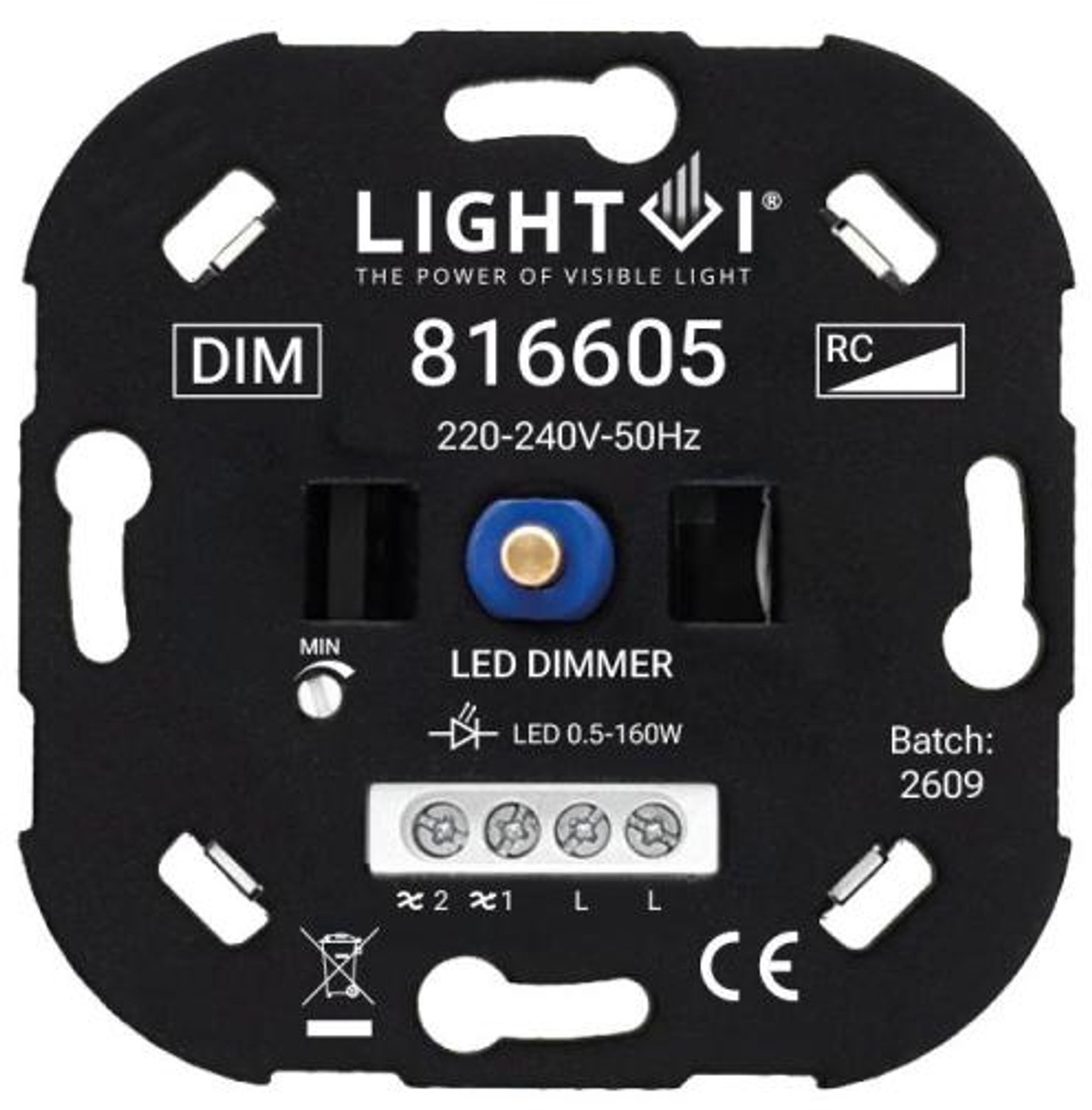 HLT LED Dimmer TRIAC | 0.5-160W | WISSELSCHAKELING