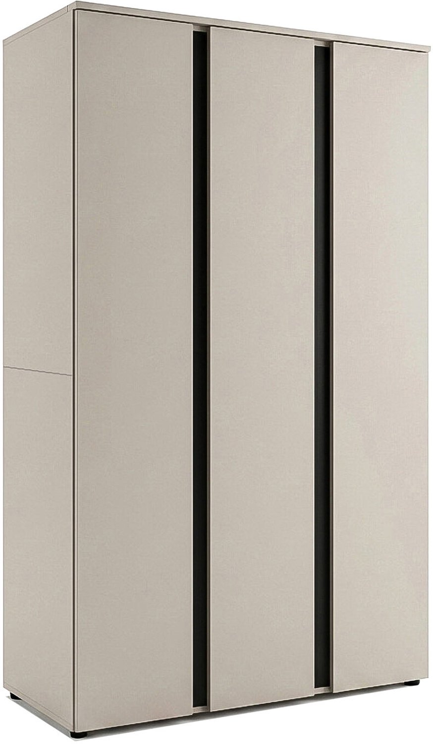 Furnilux Amara 3-deurs kleerkast 121x184x52 cm in Kasjmier Kaschmir