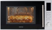 Inventum MN305C Combimagnetron - 30L - 900W - Hetelucht- en grillfunctie - 10 kookprogramma's - 4 combistanden - Ontdooifunctie - Kinderslot - Zilver