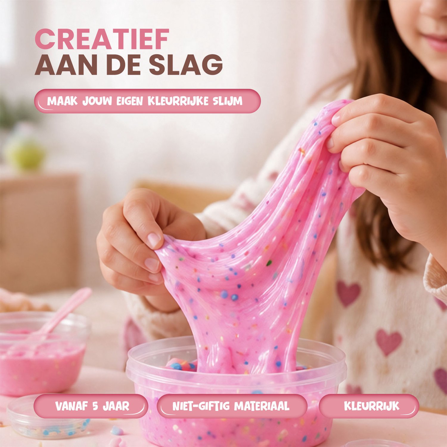 ZoeZo Slijm pakket IJssalon - DIY Speelgoed - Slijm Maken voor Kinderen - Slijmpakket met Stap-voor-stap Handleiding - Speelgoed Boek - Vanaf 6 Jaar — afbeelding 3