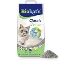 Biokat's Classic Fresh 3in1 - 18 L - Kattenbakvulling - Klontvormend - Lente geur
