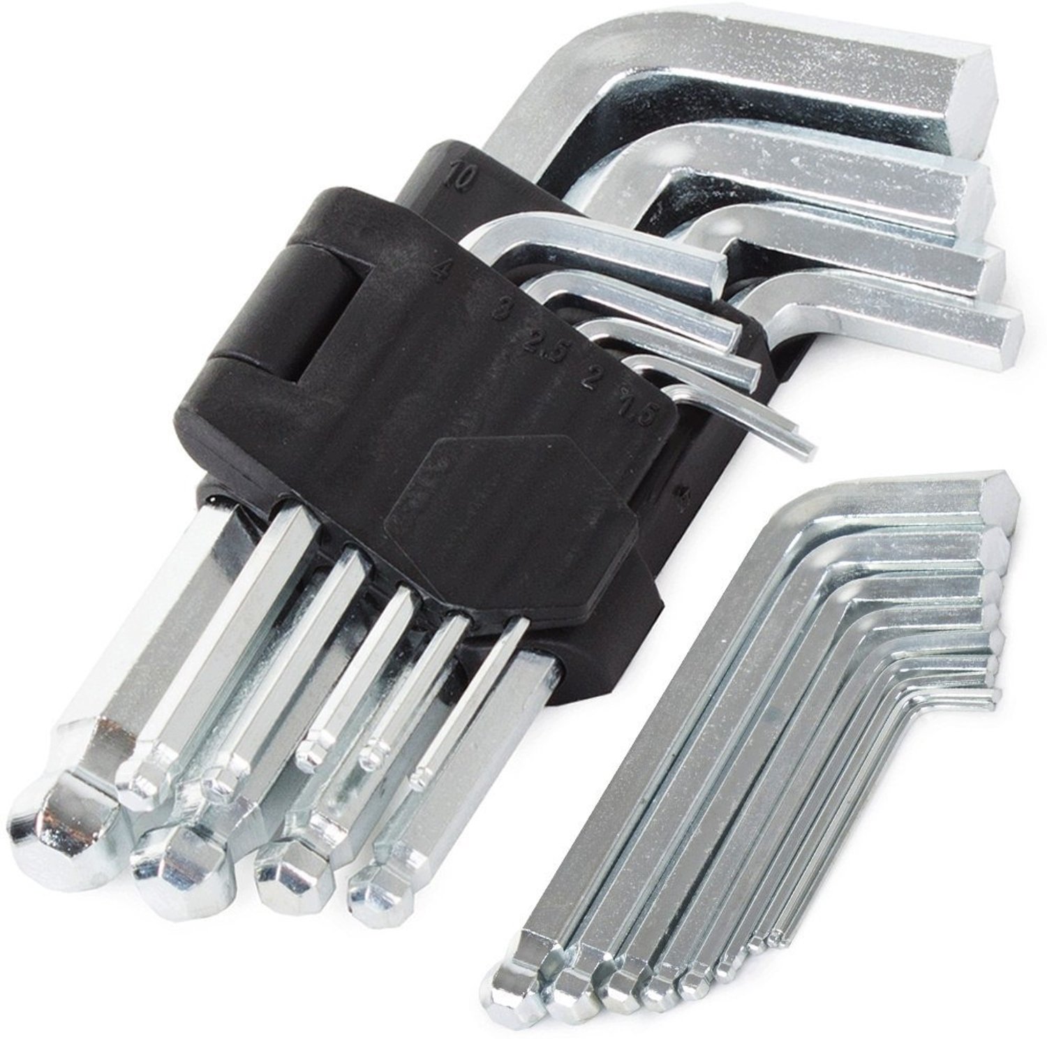 9-delige Kogelkop Inbussleutel Set 1.5-10mm
