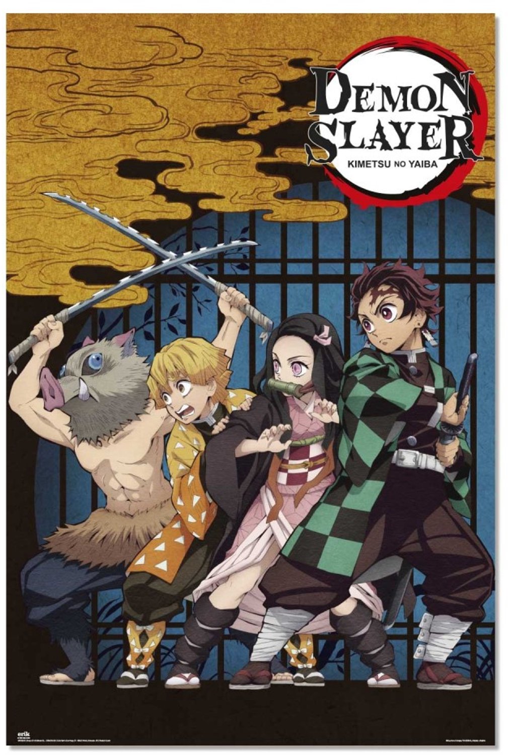 Posterpoint Demon Slayer poster - Manga - Anime - Japan - Kimetsu - Tanjiro Kamado - 61 x 91.5 cm multi