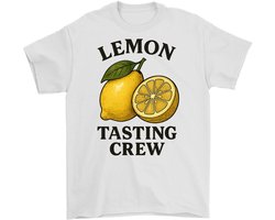 Lemon Shirt – LEMON TASTING CREW – Fruit Outfit – Unisex T-Shirt voor Dames & Heren – Leuk Cadeau voor Fruitliefhebbers