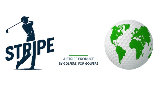 Stripe golf scoreteller voor 2 spelers met twee aparte displays