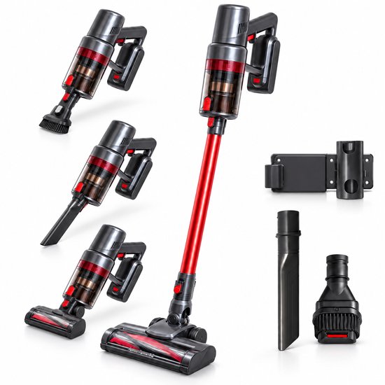 Steelstofzuiger V12 Draadloos 2-in-1 - Kruimeldief - Draadloze Stofzuiger - Vacuum Cleaner - Lichtgewicht met HEPA-filter
