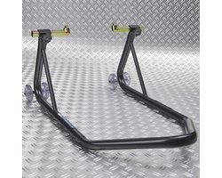 Datona® Xtreme Paddockstand Motor - Motorstandaard Voorwiel 350 kg - Lichtgewicht 8 kg - Inclusief Conische Adapters - Zwart