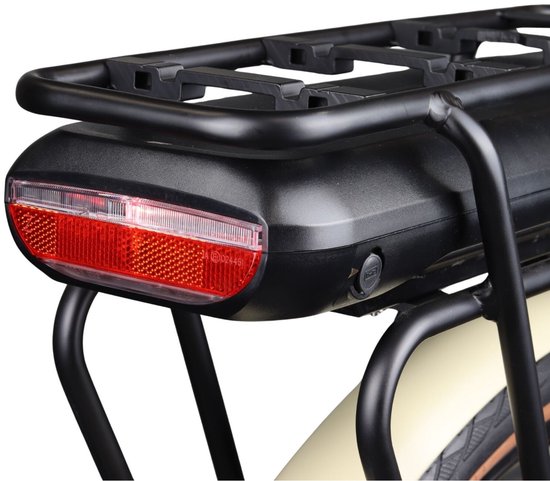 Crown Las Vegas - Elektrische transportfiets - Elektrische damesfiets - Voorwielmotor - Hydraulische schijfremmen - 7 Versnellingen - 28 inch - 50 cm - Mocca Bruin — afbeelding 3