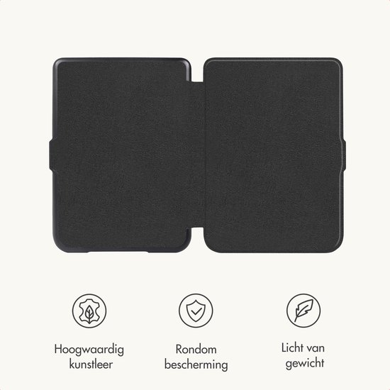 imoshion E-reader Hoesje - Geschikt voor Amazon Kindle Colorsoft Signature edition (2024), Amazon Kindle Paperwhite (2024), Amazon Kindle Paperwhite Signature Edition (2024) - Slim Hard Case Sleepcover Bookcase - Zwart van iMoshion — afbeelding 5