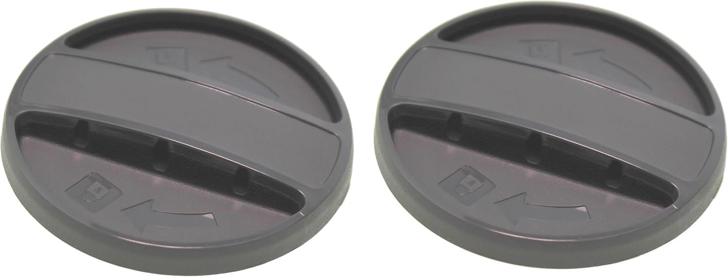 Afsluitdop voor S4 veegmachine - 2 stuks - compatibel met Kärcher 5.034-236.0 / 1.766-320.0 - reserveonderdeel - m-winkel