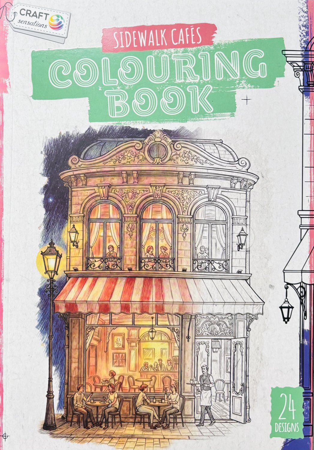 Kleurboek voor volwassen – Sidewalk Cafés - 24 Gedetailleerde Kleurplaten met Sfeervolle Cafés en Terrasjes - Kleurboek voor volwassenen