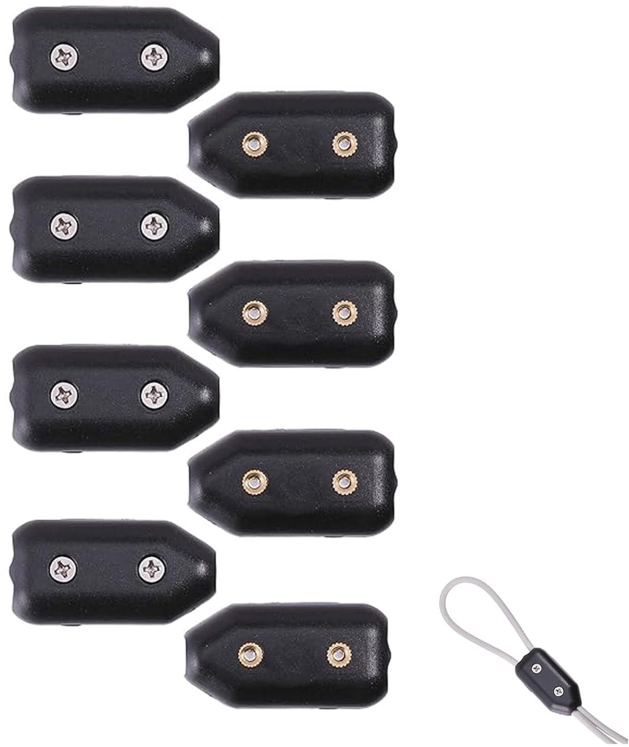 Plastic kabelclips 11-12mm - herbruikbaar - UV-bestendig - ideaal voor thuis en bootgebruik - SnelShoppen