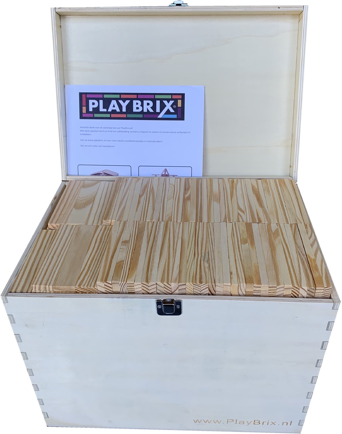 PlayBrix bouwplankjes 1000st in kist