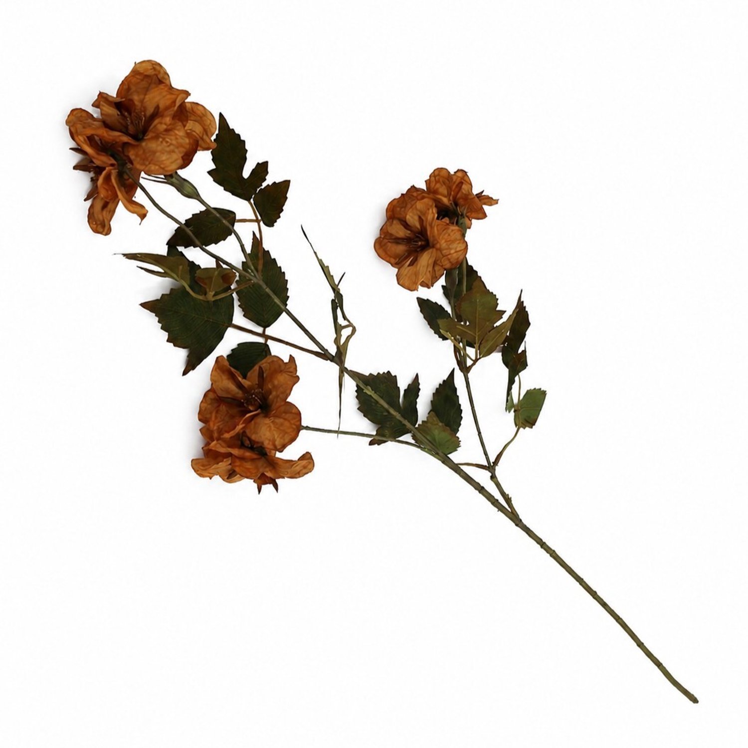 Kunstbloem Gardenia 82cm amber